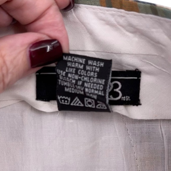 23rd St. Plaid Patchwork‎ Shorts Size 30 Colorful Cotton Menswear - Picture 4 of 7